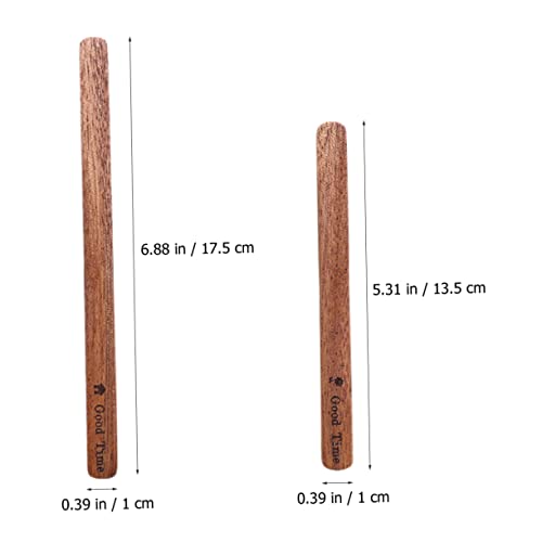  Baluue 4pcs Coffee Stirring Chips Coffee Stirrers Beverage Stirrers Coffee Tamper Set Tea Stirrers Beverage Stir Sticks Wooden Simple Light Brown Stir Sticks