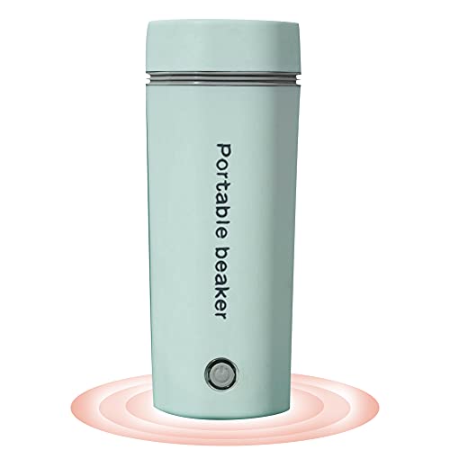  110V Electric Heated Travel Mug 350ML Smart Heating Water Bottle Leakage-free Portable Electric Kettles With 5 Minutes Fast Boiling/ Anti-dry Protection For Coffee, Milk