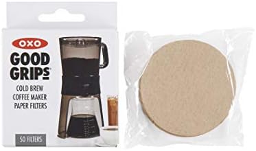  OXO Good Grips Coffee Maker Replacement Paper, Brown, Per Box, 50 CT, Cold Brew Filters, Count