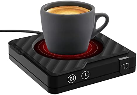  Coffee Mug Warmer&Coffee Warmer For Desk Auto Shut Off, Coffee Cup Warmer For Desk With 3 Temperature Setting, Cup Warmer For Coffee/Milk/Tea/Beverage/Chocolate, Smart Coffee Mug Warmer For Desk