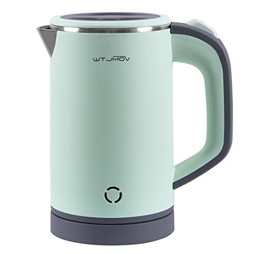 Small Electric Kettle Stainless Steel, 0.8L Portable Tea Kettle Auto Shut-off, Low Power Hot Water Kettle For Camping, Travel, Office And More