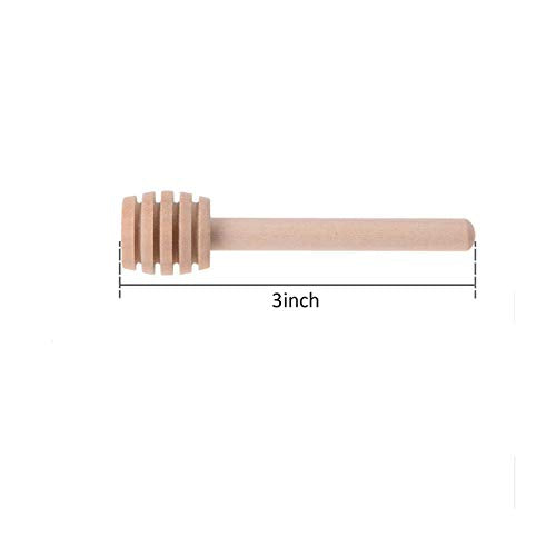  3 Inch Mini Wooden Honey Dipper Sticks,honey Jar Dispense Drizzle Honey And Wedding Party Favors.(Pack Of 65)