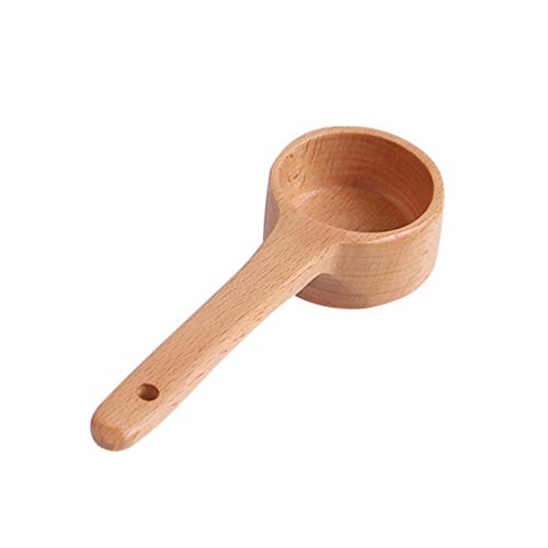  Wooden Coffee Spoon Coffee Bean Measuring Scoop Long Handle Loose Tea Spoon Measuring Tablespoon Wood Spoon Measurer