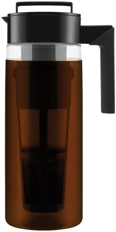  Patented Deluxe Cold Brew Coffee Maker, 1 Quart, Black