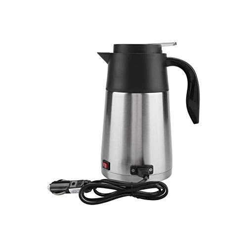  Car Kettle Boiler, 1300ml 12V /24V Hot Water Kettle, Portable Car Electric Kettle, Electric Teapot Fast Boiling For Water Tea Coffee Milk (12V Car)