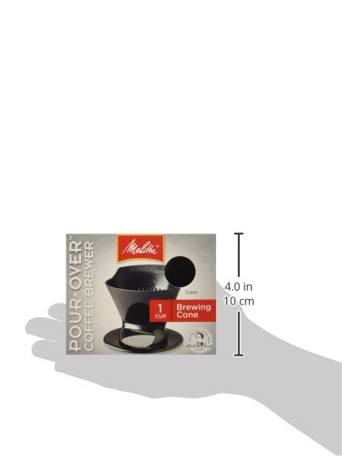 Melitta Coffee Maker, Single Cup Pour-Over Brewer, Black (Pack Of 8)