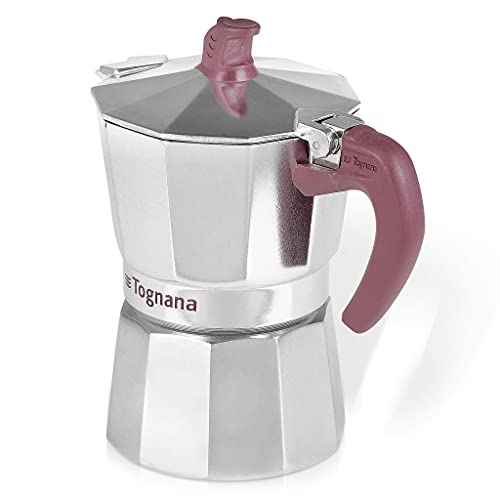  Extra Style Stovetop Coffee/Espresso Maker Moka Pot, 6-Cup,Silver