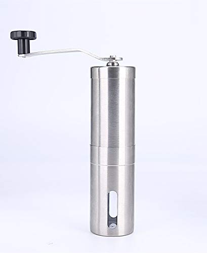  Manual Coffee Grinder, XIBLISS Burr Coffee Grinder Stainless Steel With Adjustable Ceramic Conical Burr, Hand Crank Mill, Compact Size Perfect For Your Home, Office Or Travelling