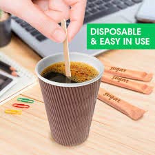  Wood Coffee Stirrers Stir Sticks | 7-Inch Stirrers For Coffee, Tea, Milk | (5000 Count) Hot Or Cold Beverages | Biodegradable And Eco-friendly | Made From Natural Birch Wood