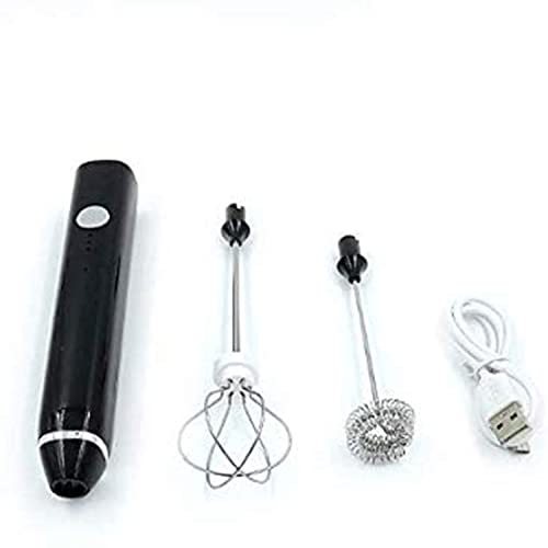  3 In 1 Handheld Electric Milk Frother And Steamer, 4 In 1 Automatic Heater For Making Latte Mini Multi-function Kitchen With Charging (BLACK, 2 IN 1)
