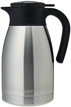  34Oz Thermal Coffee Carafe, Insulated Stainless Steel Coffee Carafes For Keeping Hot/Double Walled Vacuum Coffee Carafe (Silver, 1L)