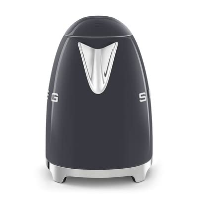 Smeg MEG 50's Retro Style 7 Cup Electric Kettle, Slate Grey KLF03GRUS
