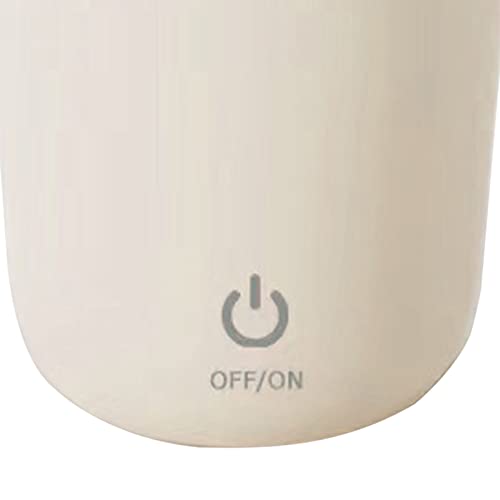  VINGVO Stirring Coffee Cup, Easy To Clean Washable Portable Wide Applicability Automatic Magnetic Stirring Cup For Honey (Beige)