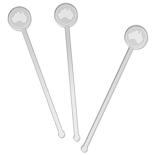  Azeeda 5 X 'Australia Country' Tall Drink Stirrers/Swizzle Sticks (DS00052897)