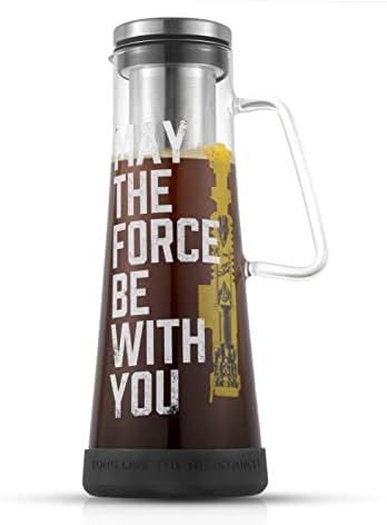  Star Wars Cold Brew Coffee Maker. 32oz/1L Cold Coffee Brewer And Infuser Filter. Glass Iced Coffee Maker Ice Tea Maker Cold Brew Pitcher. Star Wars Gift And Star Wars Kitchen Accessories
