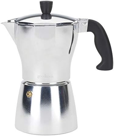  Koffe 12-Cup Aluminum Stovetop Moka Pot Espresso Maker, Silver