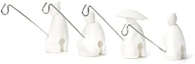 KIKKERLAND Jiang Taigong Tea Bag Holder (Set Of 4), White