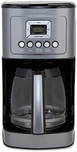 Cuisinart Coffee Maker, 14-Cup Glass Carafe, Fully Automatic For Brew Strength Control & 1-4 Cup Setting, Stainless Steel, DCC-3200P1