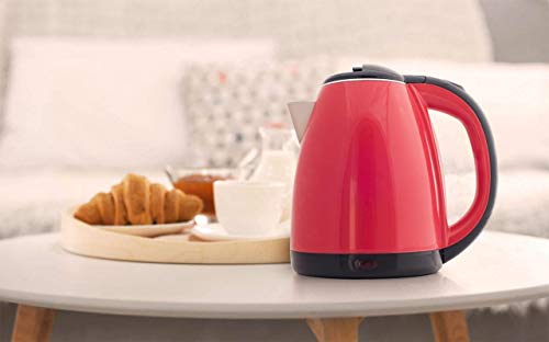  Lectric Kettle 1.8L Glass Electric Tea Kettle (BPA Free) Cordless Teapot, Portable Electric Hot Water Kettle With Auto Shutoff Protection, Stainless Steel Lid & Bottom-Metal Silver