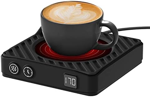  Coffee Mug Warmer With Auto Off Timer, Coffee Cup Warmer For Desk With Auto ON/Off, Coffee Warmer For Desk Auto Shut Off With 3-Temp Settings, Electric Coffee Cup Warmer, Wax Warmer, Warm Gift