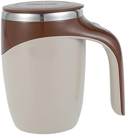  Self Stirring Mug USB Rechargeable 400ml Stainless Steel Magnetic Stirring Mug Reusable Automatic Coffee Mixing Cup Portable Magnetic Stirring Cup Mixing Coffee Mug For Home Office Travel Coff