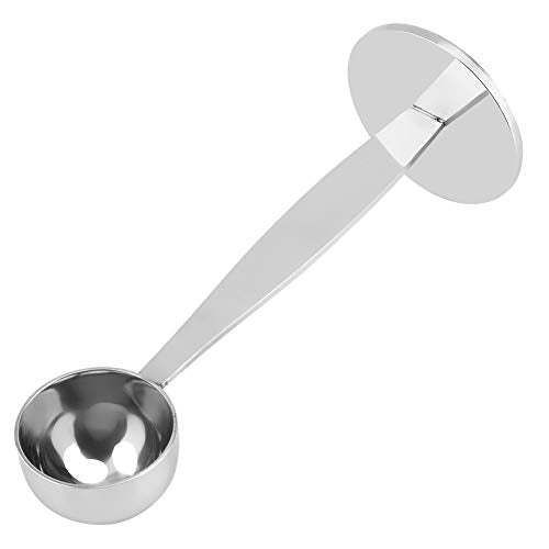  2 In 1 Coffee Scoop And Tamper, 1 Tablespoon Stainless Steel Measu Spoon For Coffee Bean Loose Tea Spices Ground Coffee