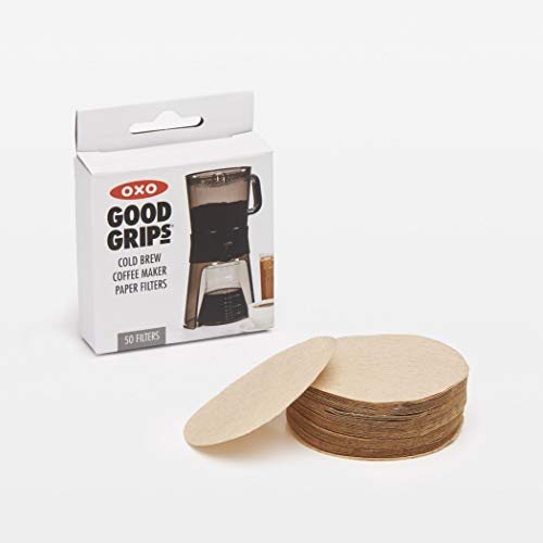  OXO Good Grips Coffee Maker Replacement Paper, Brown, Per Box, 50 CT, Cold Brew Filters, Count
