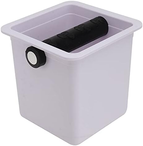  DOITOOL Coffee Espresso Maker Accessories Knock Box Small Coffee Knock Box Absorbent Anti Slip For Home Cafe Espresso Grind Waste Bin White Espresso Grounds Knock Box Grind Waste Bin