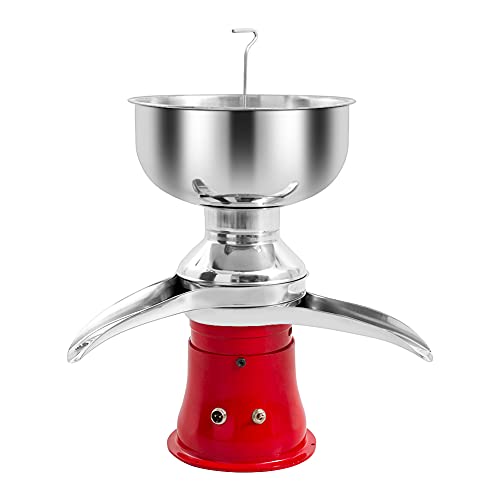  Carivia Milk Cream Centrifugal Separator,80L/H 21Gal/H Electric Fresh Milk Cream Separator Stainless Steel 110V Centrifuge Cheese Makers Separator For Goats Cows