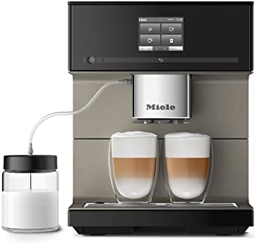 MIELE NEW CM 7750 CoffeeSelect Automatic Wifi Coffee Maker & Espresso Machine Combo, 2.2 Liter Obsidian Black - Grinder, Milk Frother, Cup Warmer, Glass Milk Container, Select From Multiple Beans
