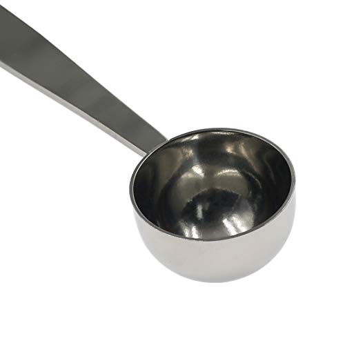  2-in-1 Coffee Scoop Stainless Steel Measuring And Tamping Coffee Spoon(15ml)-1pc