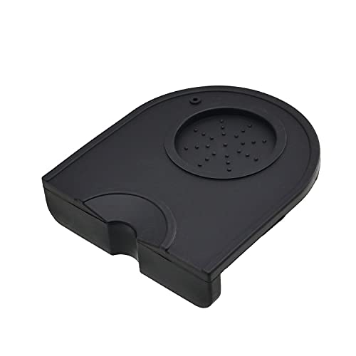  Coffee Tamper Mat Holder Pad Small - DGQ Silicone Espresso Tamping Mat Black Anti Slip Corner Tamping Pad