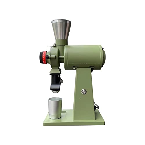  Titanium Alloy Flat Knife 90mm Grinder Hand Pour SOE Coffee Grinder Electric Commercial Tea Grinder 400W (Color : White, Size : EU_220V)