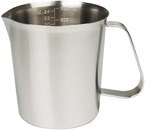  Measuring Cup, Stainless Steel Measuring Cup (48 Ounce, 1.5 Liter-6 Cup), Heavy- Duty Frothing Pitcher, Milk Frothing Pitcher Milk Frother Cup With Marking With Handle For Espresso Machines, Latte Art