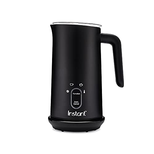  Milk Frother, 4-in-1 Electric Milk Steamer, 10oz/295ml Automatic Hot And Cold Foam Maker And Milk Warmer For Latte, Cappuccinos, Macchiato, From The Makers Of Instant Pot 500W, Black
