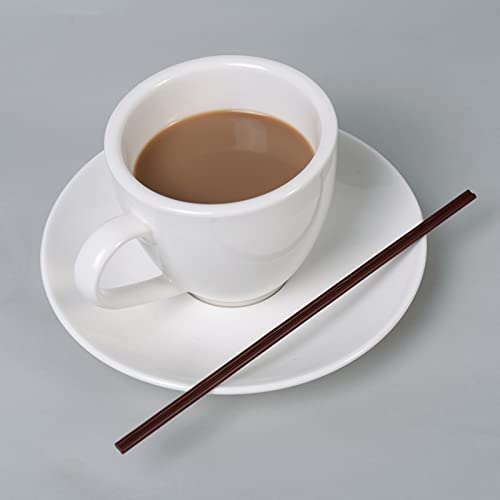  Coffee Stirrers Disposable Plastic Sip Drink Coffee Stir Sticks Straws, 100 Pcs