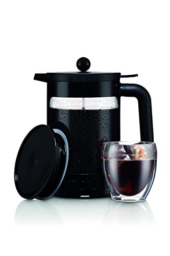 Bodum K11683-01WM Bean Cold Brew Coffee Maker, 51 Oz, Jet Black