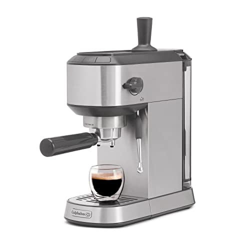  Compact Espresso Machine, Home Espresso Machine With Milk Frother, Stainless Steel