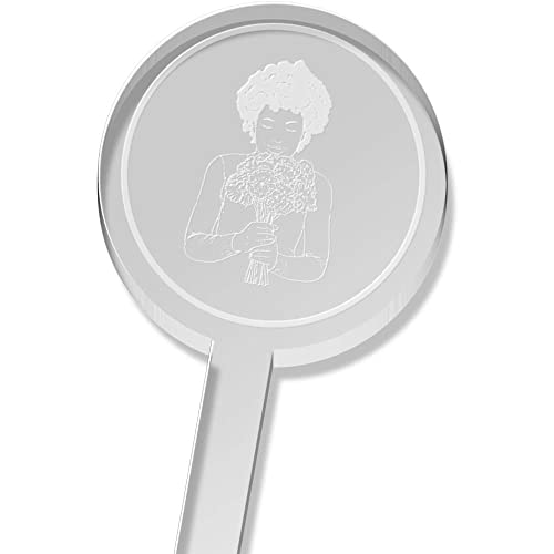  Azeeda 5 X 'Woman Holding Flowers' Tall Drink Stirrers/Swizzle Sticks (DS00052906)