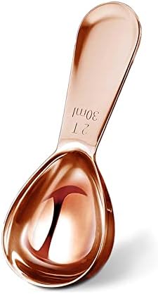  Short Handle Coffee Scoop For Ground Coffee Rose Gold 2 Tbsp Stainless Steel Measuring Coffee Spoon Coffee Bean Tea Sugar Flour Liquid