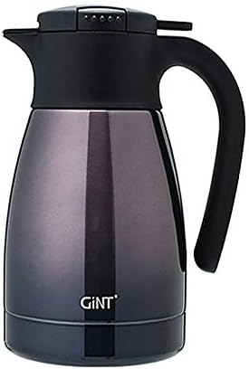  34Oz Thermal Coffee Carafe, Insulated Stainless Steel Coffee Carafes For Keeping Hot/Double Walled Vacuum Coffee Carafe (Silver, 1L)