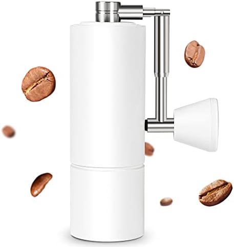  Chestnut C3 PRO Manual Coffee Grinder, Stainless Steel Conical Burr Coffee Grinder, Hand Coffee Grinder With Foldable Handle And Adjustable Setting, For Espresso To French Press - Black