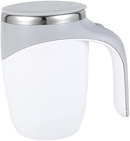  Self Stirring Mug USB Rechargeable 400ml Stainless Steel Magnetic Stirring Mug Reusable Automatic Coffee Mixing Cup Portable Magnetic Stirring Cup Mixing Coffee Mug For Home Office Travel Coff