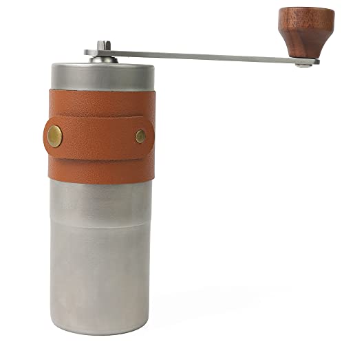 Coffee Grinder, Mini Stainless Steel Manual Coffee Grinder With Ceramic Burr, Portable Hand Coffee Grinder For Camping