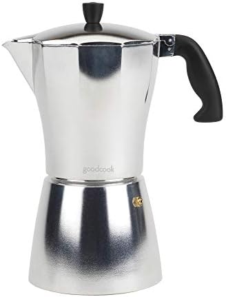  Koffe 12-Cup Aluminum Stovetop Moka Pot Espresso Maker, Silver