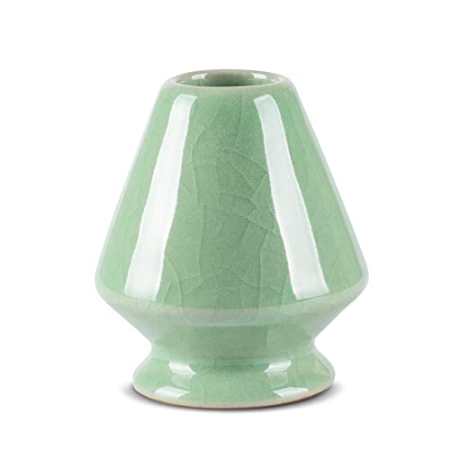  Match Tea Whisk And Ceramic Holder Set Purple Bamboo Chasen And Naoshi For Matcha Chasen