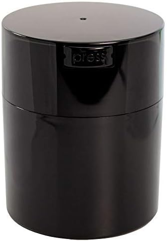  The Ultimate Vacuum Sealed Coffee Airtight Container, 1/2-Pound, Black