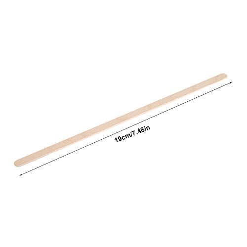  YEmirth500pcs Wooden Coffee Stirrers, Wood Coffee Stir Sticks - Disposable Wooden Stir Sticks For Coffee Bar,BPA Free Round-End Coffee Stirrers Wood