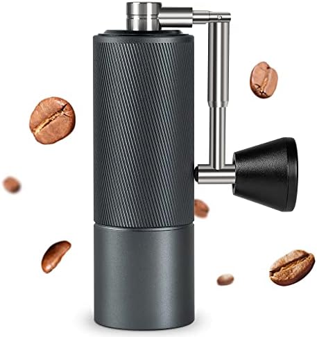  New -Chestnut C2 Fold Manual Coffee Grinder With Foldable Handle, Adjustable Stainless Steel Conical Burr Coffee Grinder, Hand Coffee Grinder For Pour Over Coffee, French Press, Dark Gray
