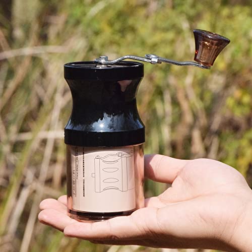  9-Piece Travel Coffee Gift Set With Goose Neck Kettle Digital Scale Double Walled Glass Mug Glass Server Manual Grinder Glass Dipper 100 Pcs Paper Filter And Scope For Drip Coffee